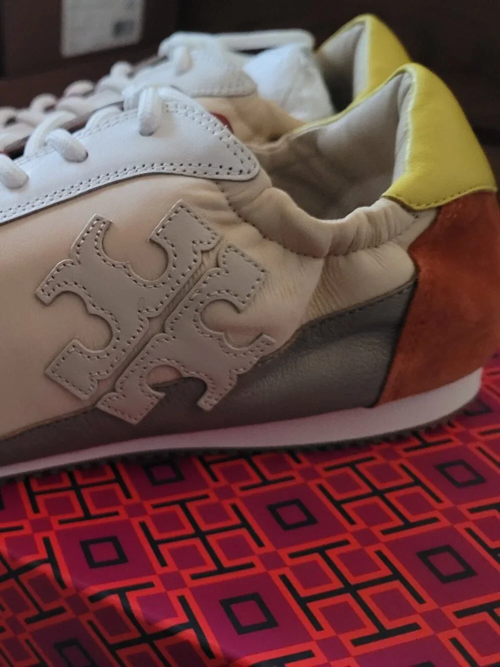 NIB Tory Burch Sneaker - Nylon/Calf Leather - 9.5